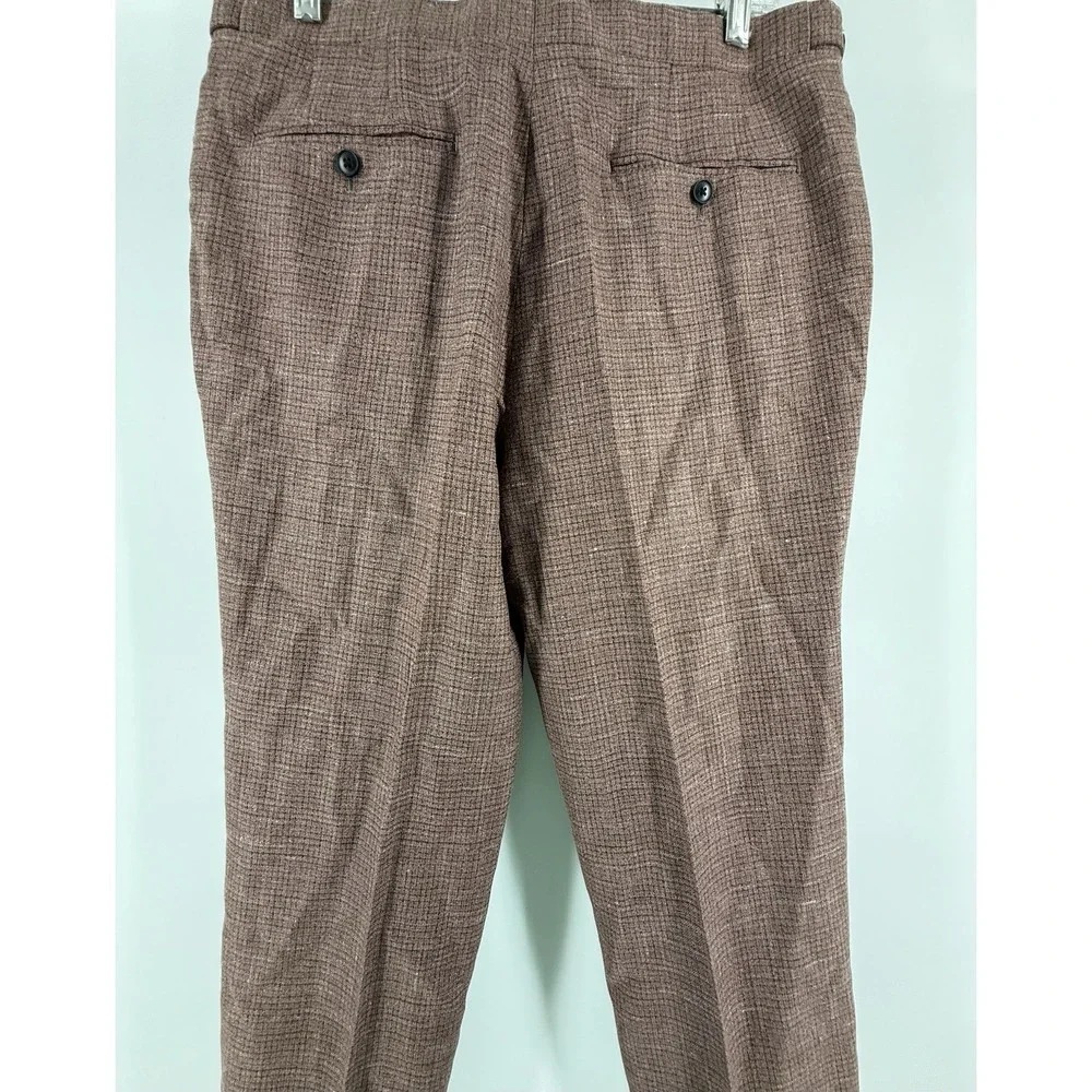 NWT‎ Mens Reiss Recline T-Mixer trousers in Bordeaux, size 34